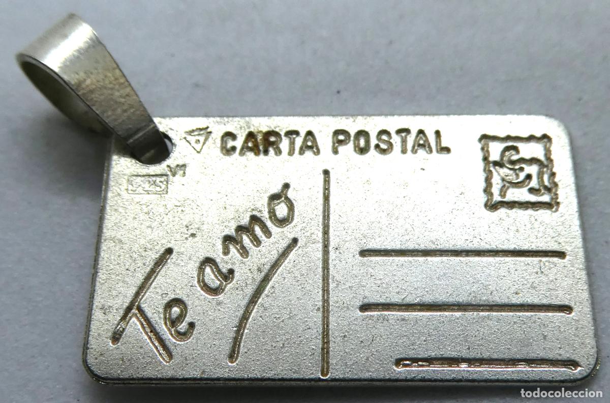 Joyeria: Colgante forma carta postal Te amo - Foto 1