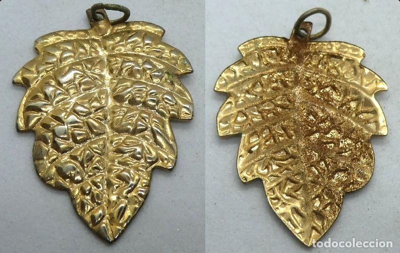 Joyeria: Antiguo Colgante en forma de hoja - Foto 1