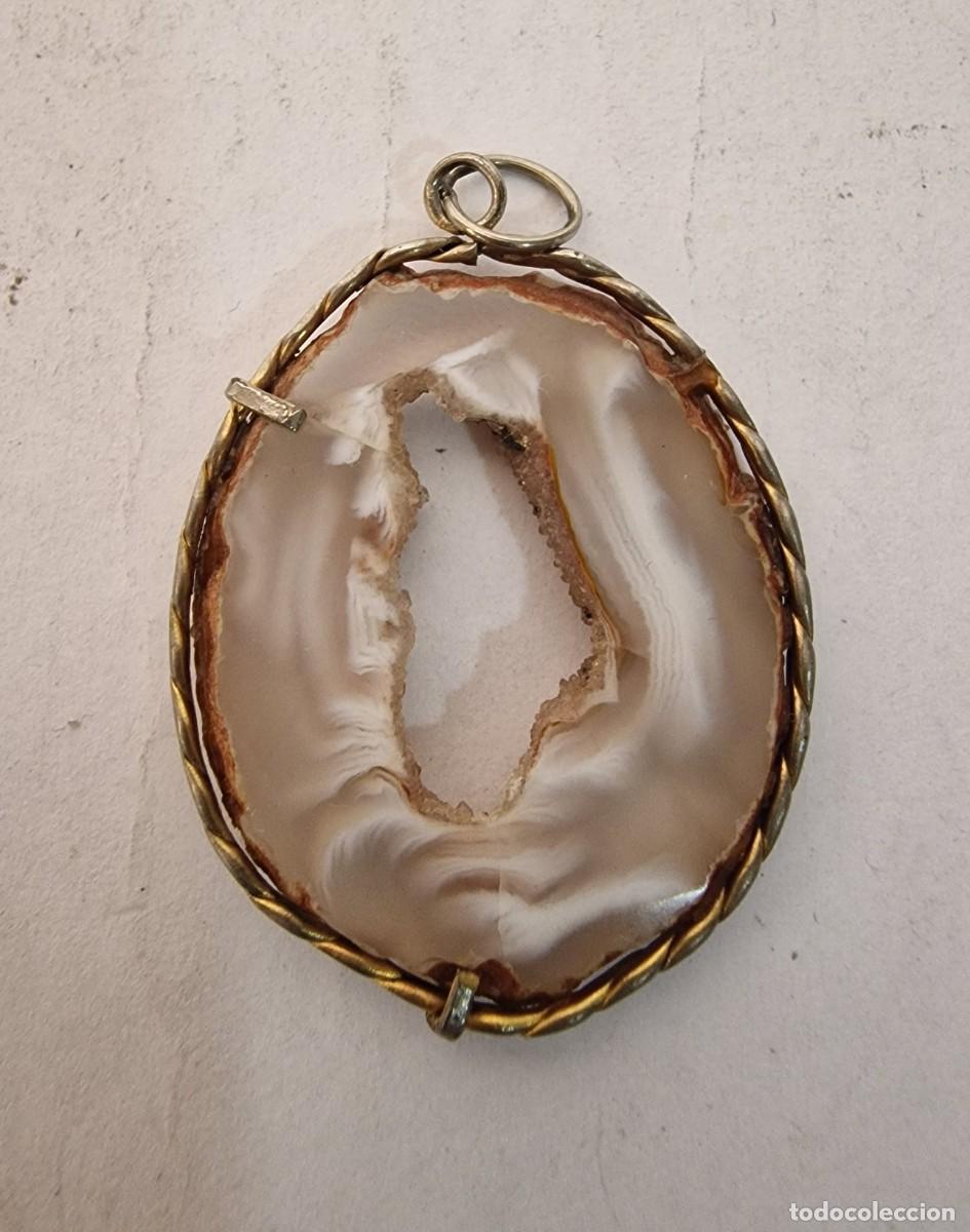 Joyeria: Colgante de &aacute;gata trasparente con vetas - Foto 2