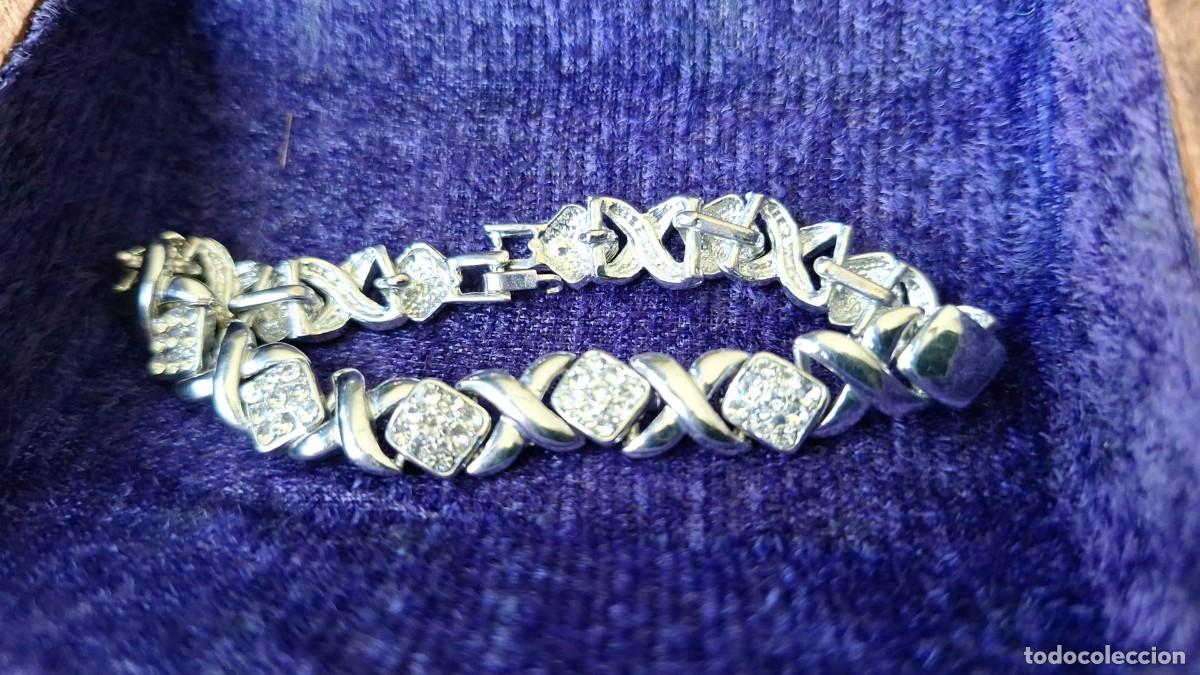 Joyeria: Pulsera Eslabones de Acero con Circonitas - Foto 1