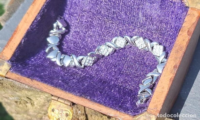 Joyeria: Pulsera Eslabones de Acero con Circonitas - Foto 2