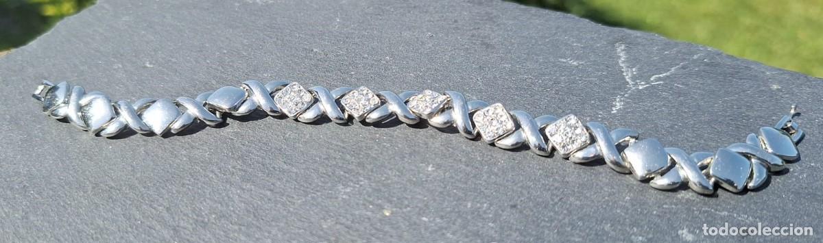 Joyeria: Pulsera Eslabones de Acero con Circonitas - Foto 3
