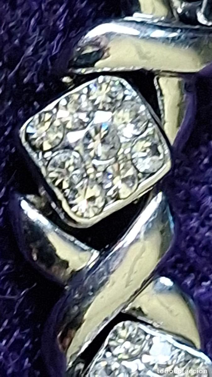 Joyeria: Pulsera Eslabones de Acero con Circonitas - Foto 5
