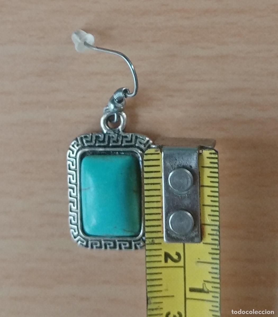 Joyeria: PENDIENTES PLATEADOS CON TURQUESA - Foto 3