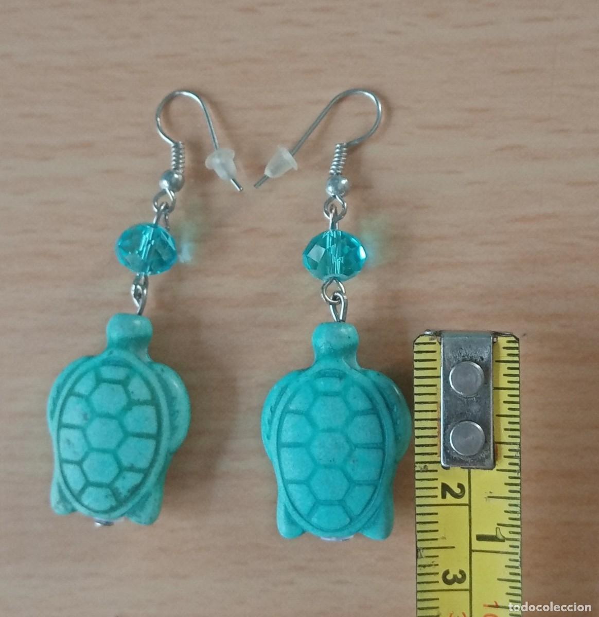 Joyeria: Pendientes azules con cristal. - Foto 1