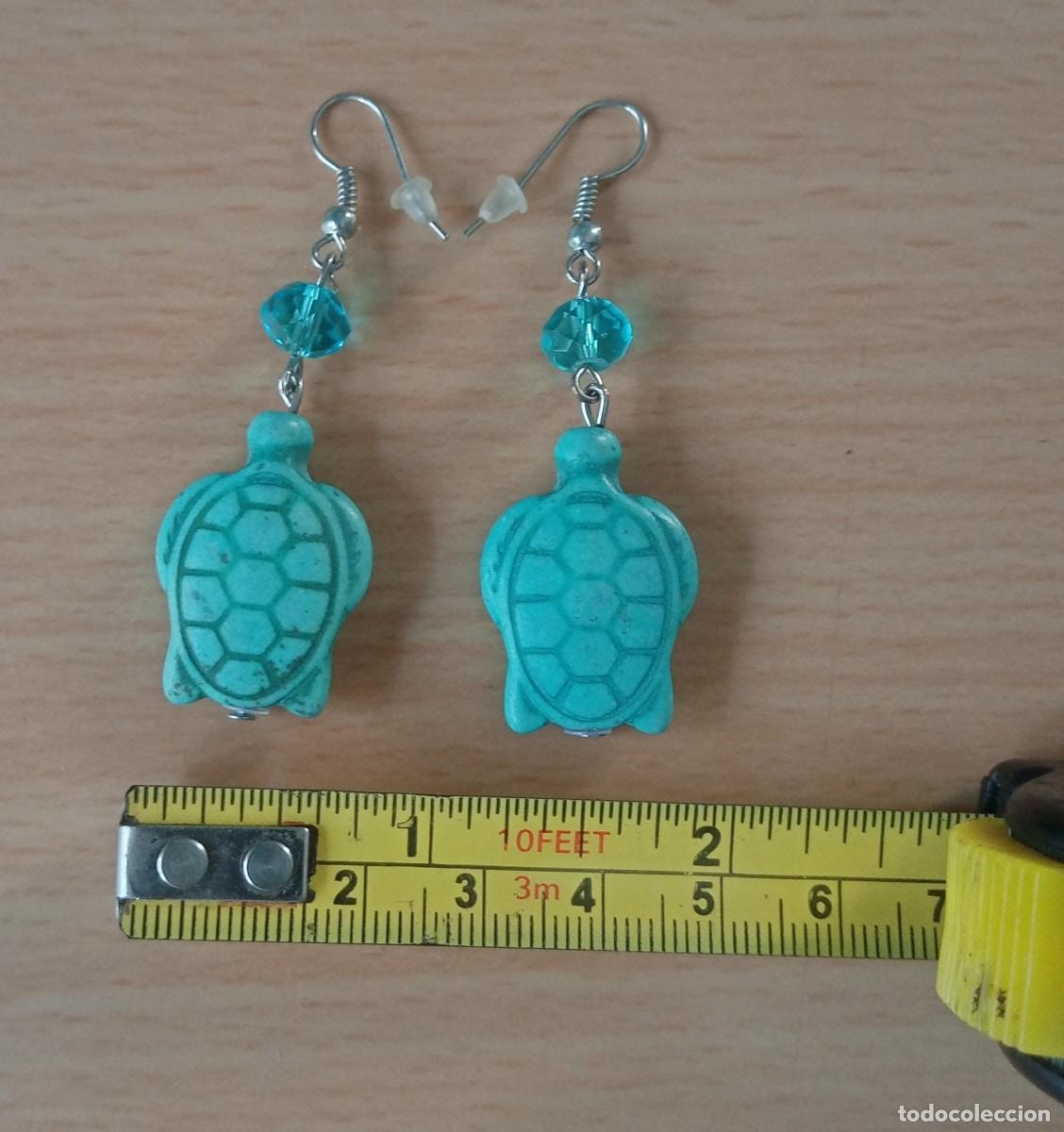Joyeria: Pendientes azules con cristal. - Foto 3