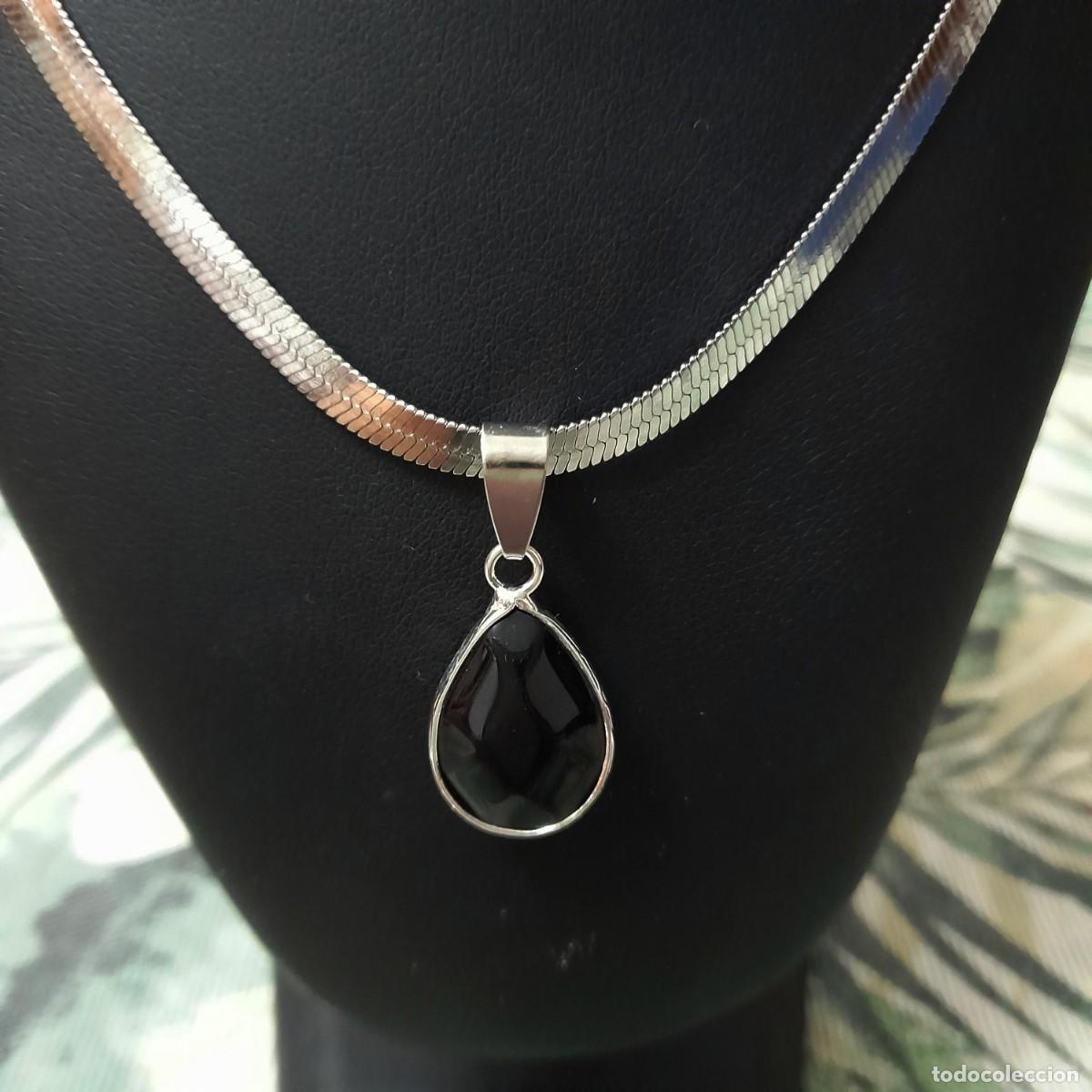 Joyeria: Collar de piedra sintetica negra - Foto 1