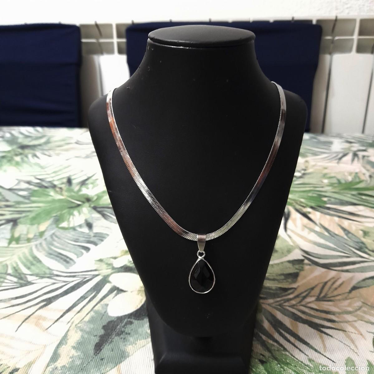 Joyeria: Collar de piedra sintetica negra - Foto 5