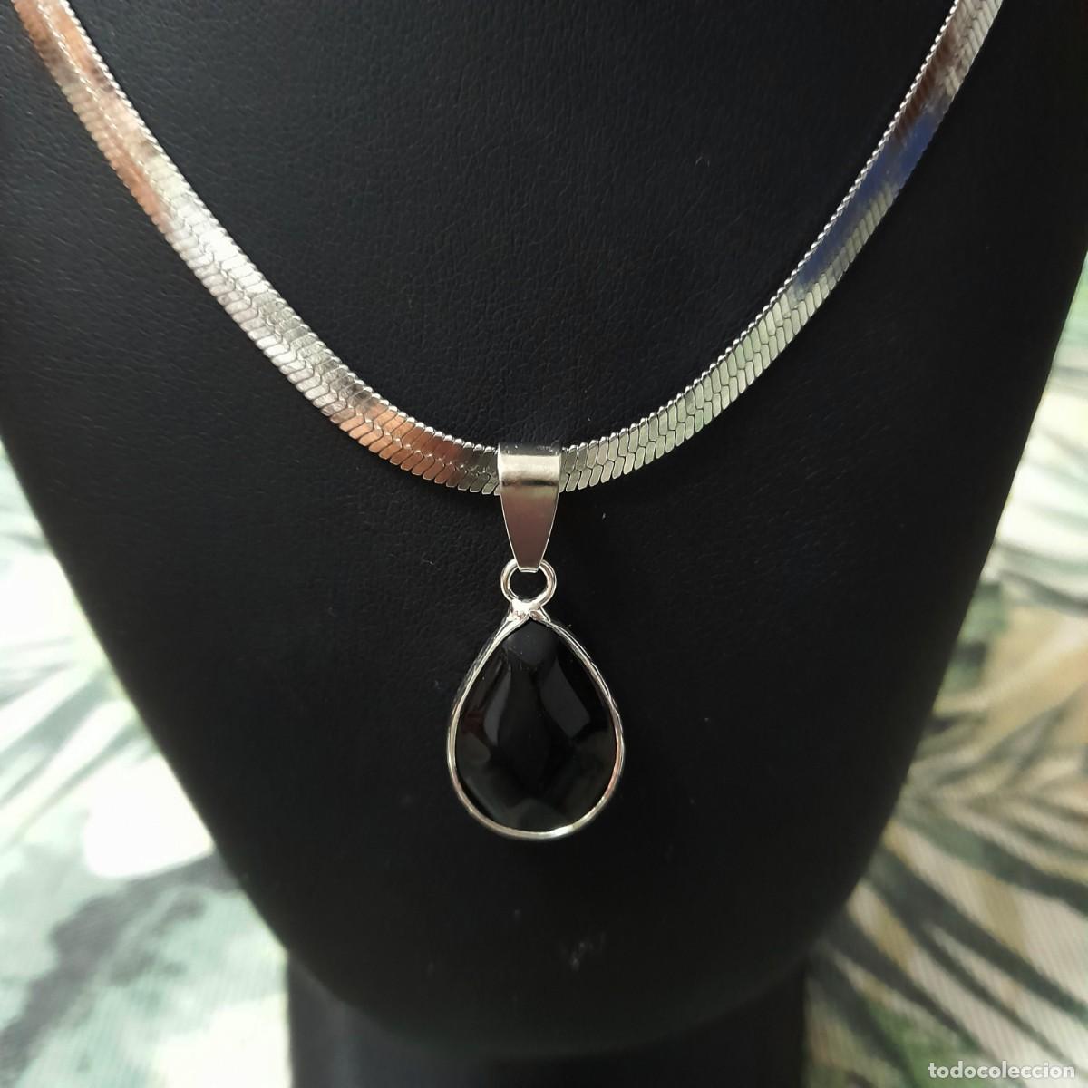 Joyeria: Collar de piedra sintetica negra - Foto 6