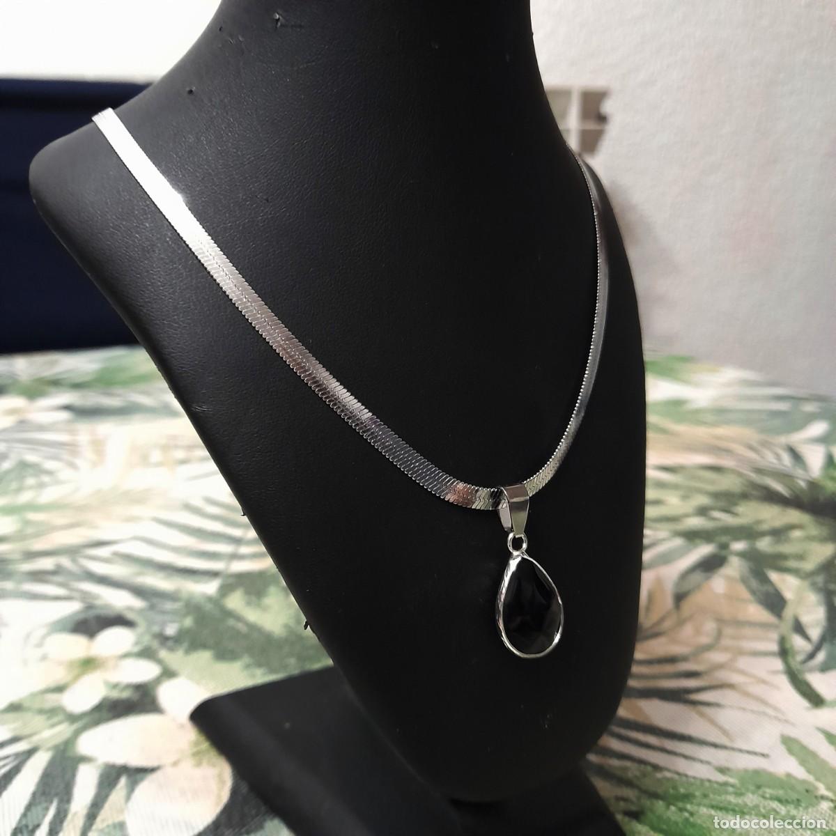 Joyeria: Collar de piedra sintetica negra - Foto 7