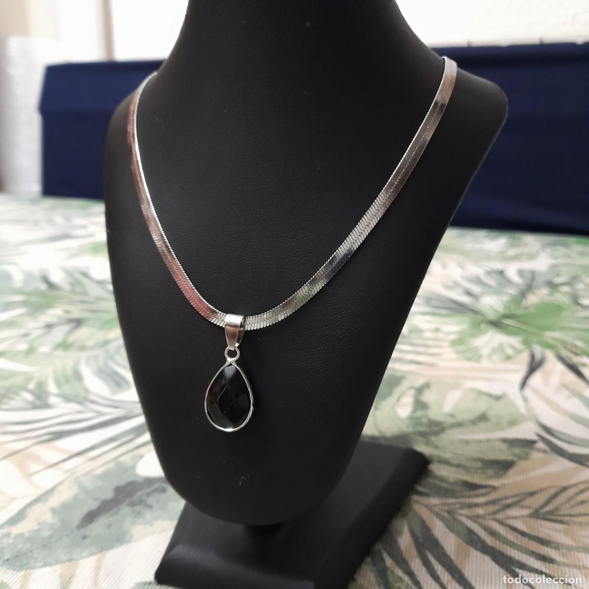 Joyeria: Collar de piedra sintetica negra - Foto 8