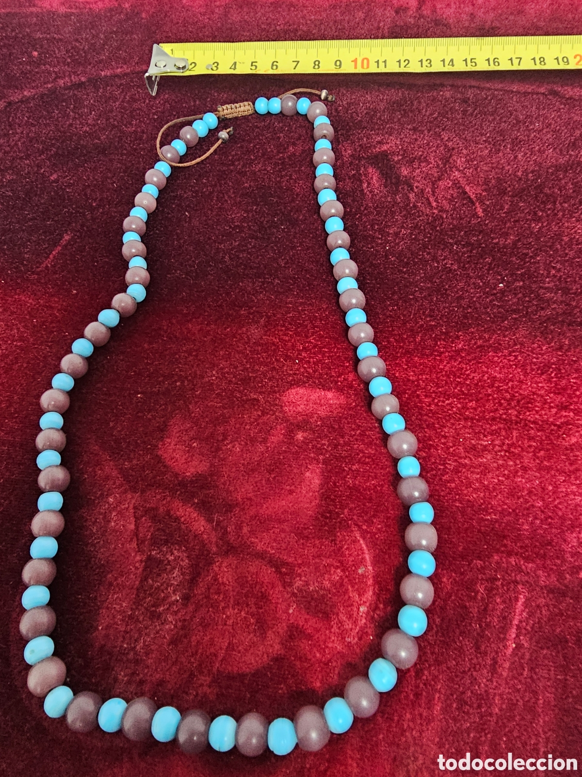 Joyeria: Collar de fantas&iacute;a azul y marr&oacute;n - Foto 2