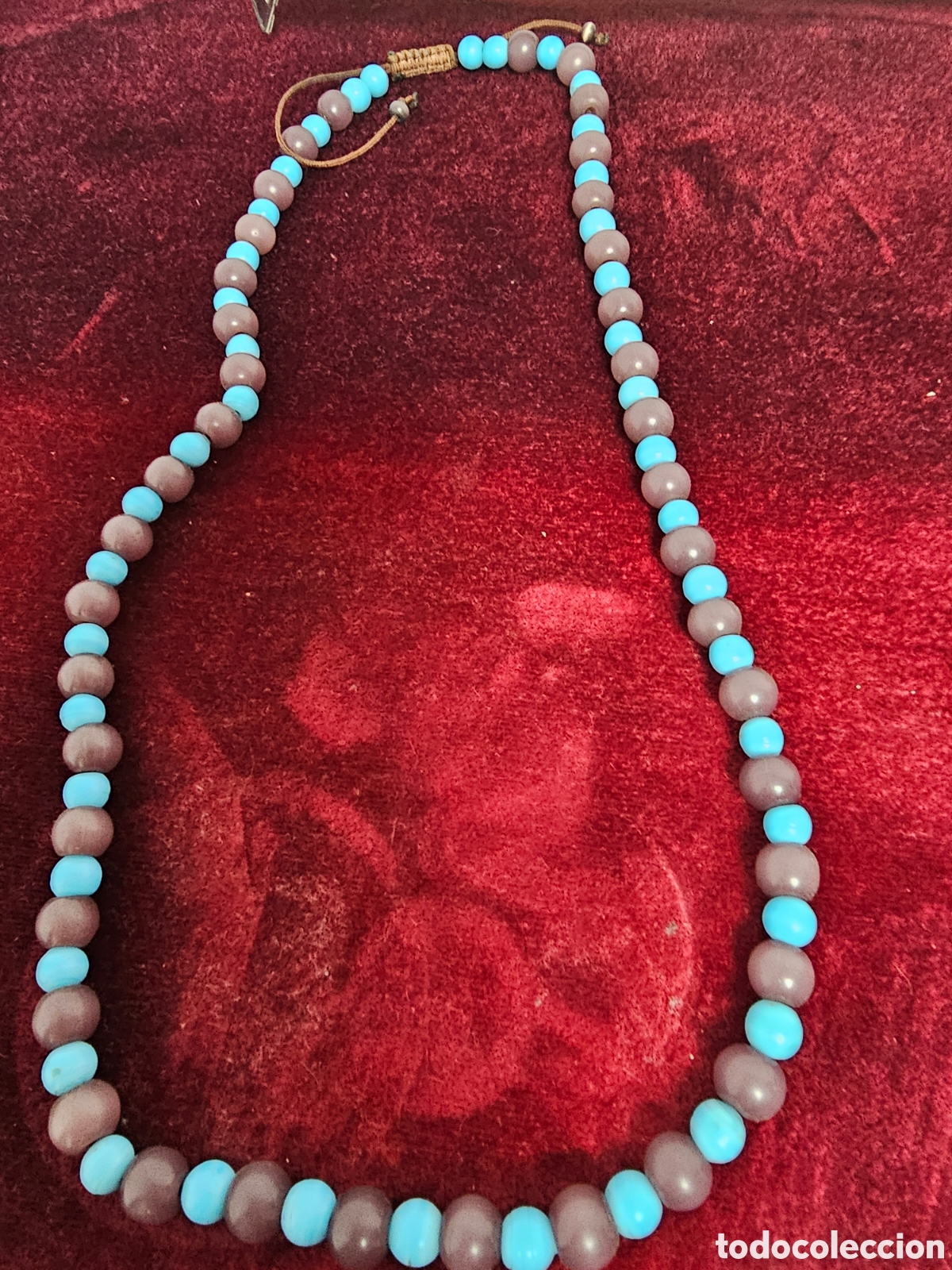 Joyeria: Collar de fantas&iacute;a azul y marr&oacute;n - Foto 1