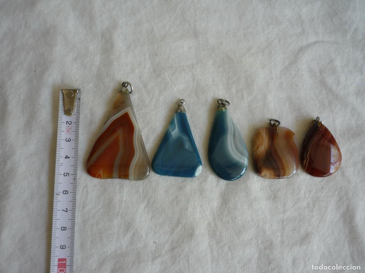Joyeria: 5 colgantes de cuarzo &aacute;gata - Foto 3