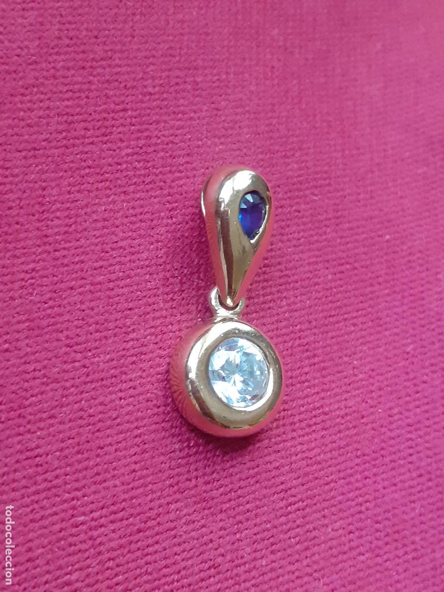 Joyeria: Colgante plaque oro y circonita - Foto 4