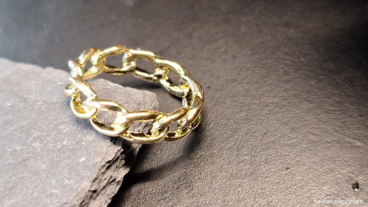 Joyeria: Anillo Eslabones Chapado en Oro 18 Kilates - Foto 1