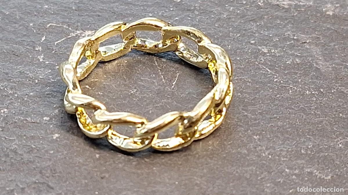Joyeria: Anillo Eslabones Chapado en Oro 18 Kilates - Foto 2