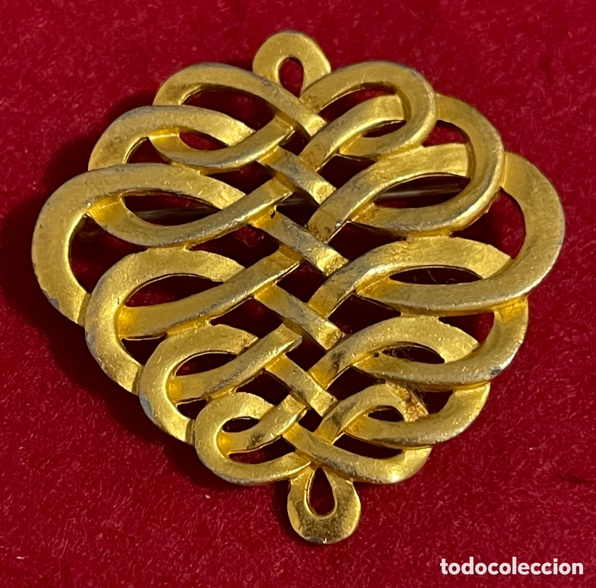 Joyeria: Bonito broche chapado en oro. - Foto 1