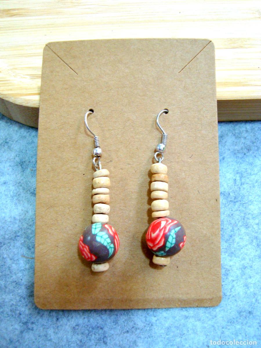 Joyeria: Pendientes bohemios color combinado, A&ntilde;o 2000, Nuevos - Foto 2