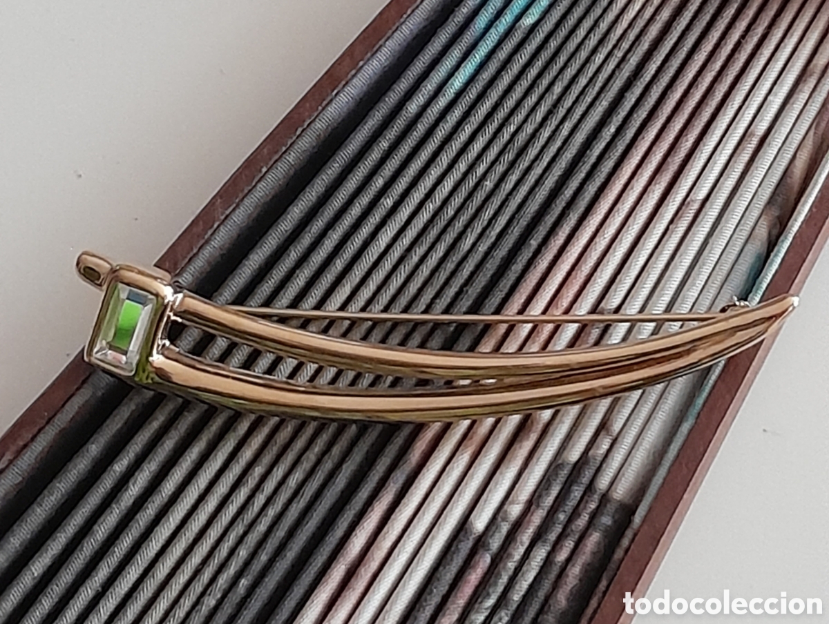 Joyeria: BROCHE CHAPADO ORO CON CRISTAL - Foto 3