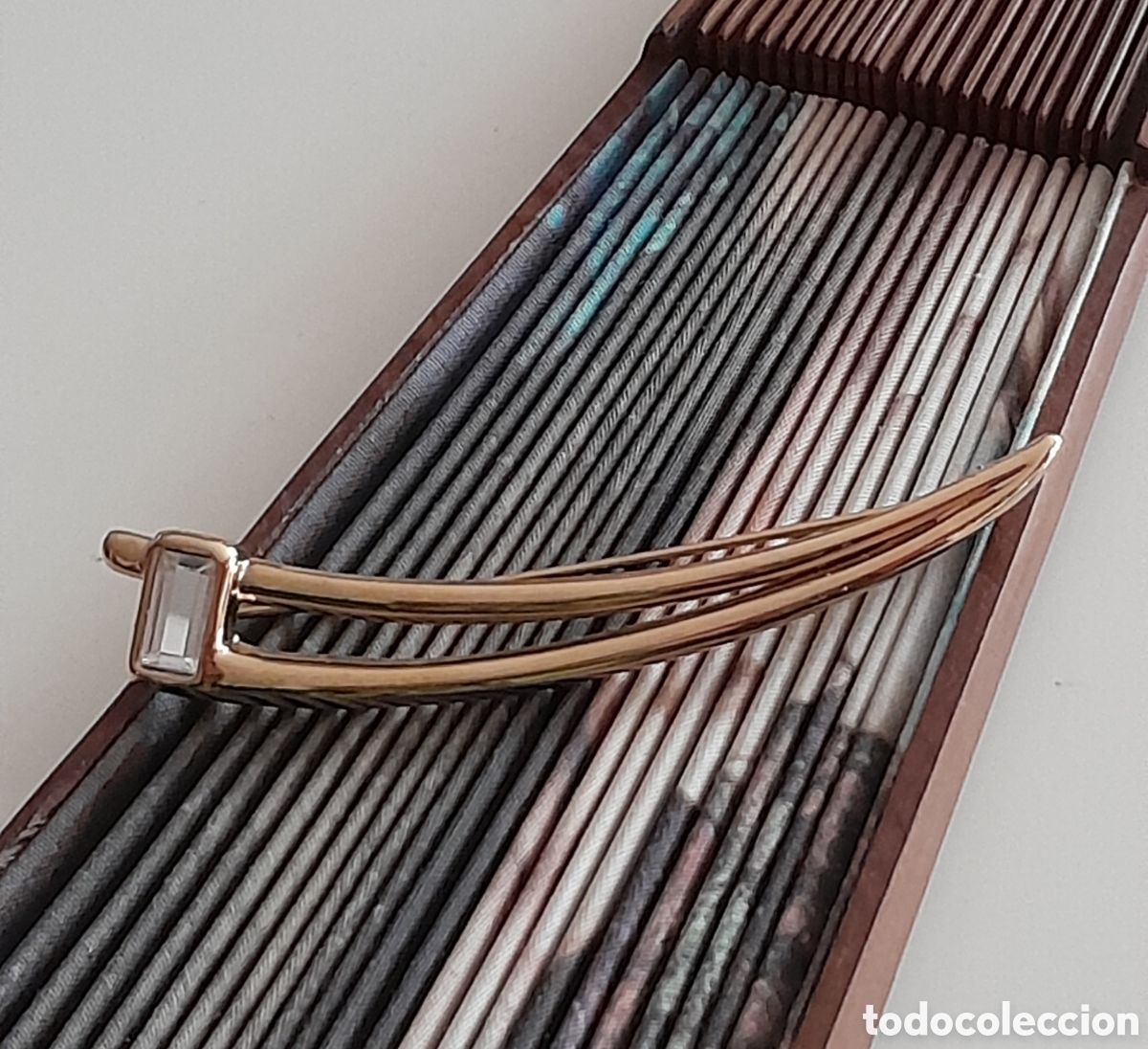 Joyeria: BROCHE CHAPADO ORO CON CRISTAL - Foto 2