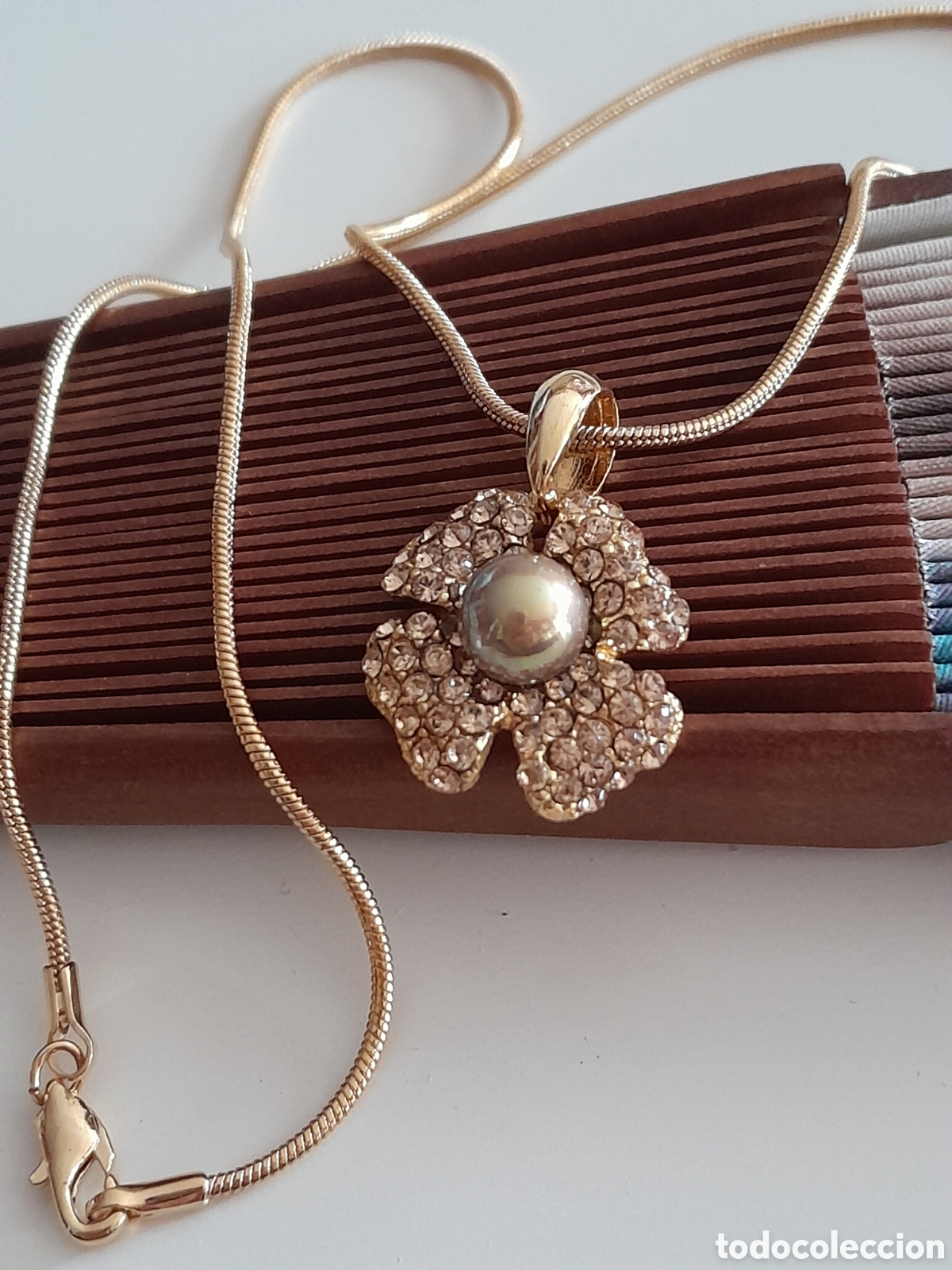 Joyeria: GARGANTILLA DE SWAROVSKI Y PERLA - Foto 2