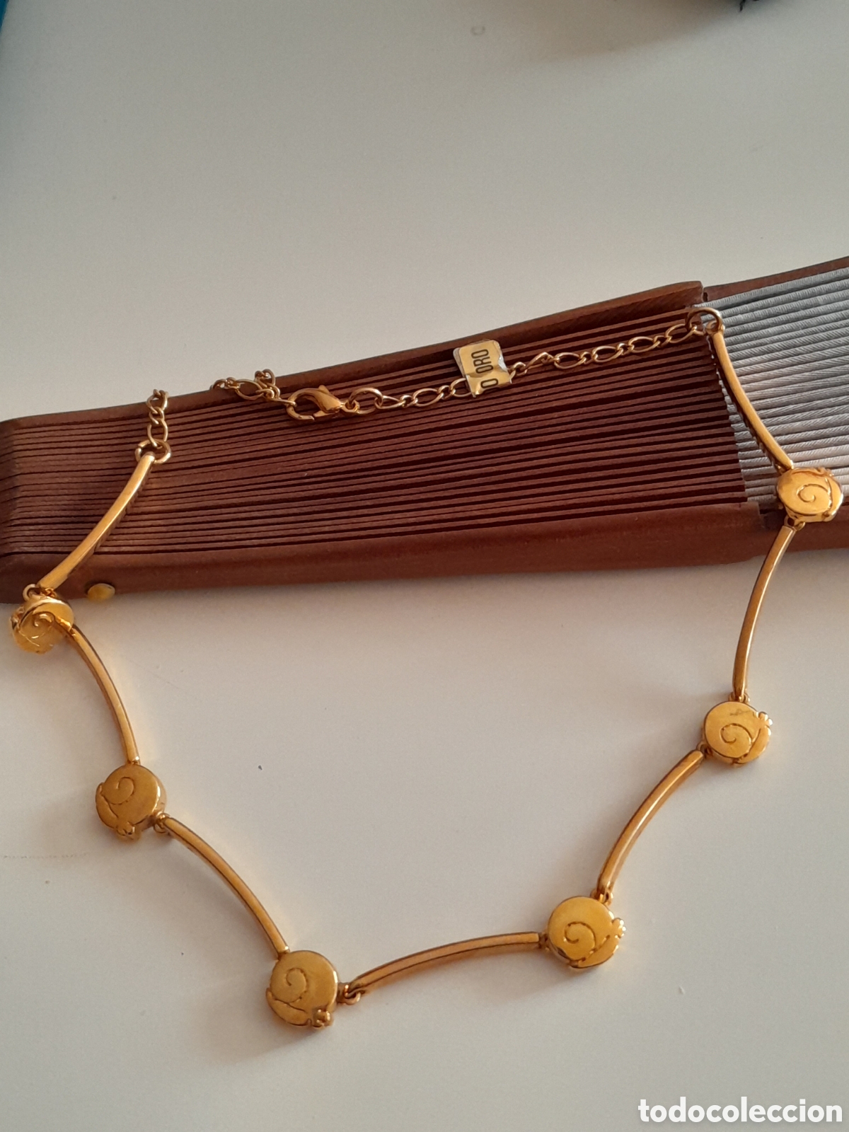Joyeria: GARGANTILLA CHAPADA CON CARACOLES - Foto 2