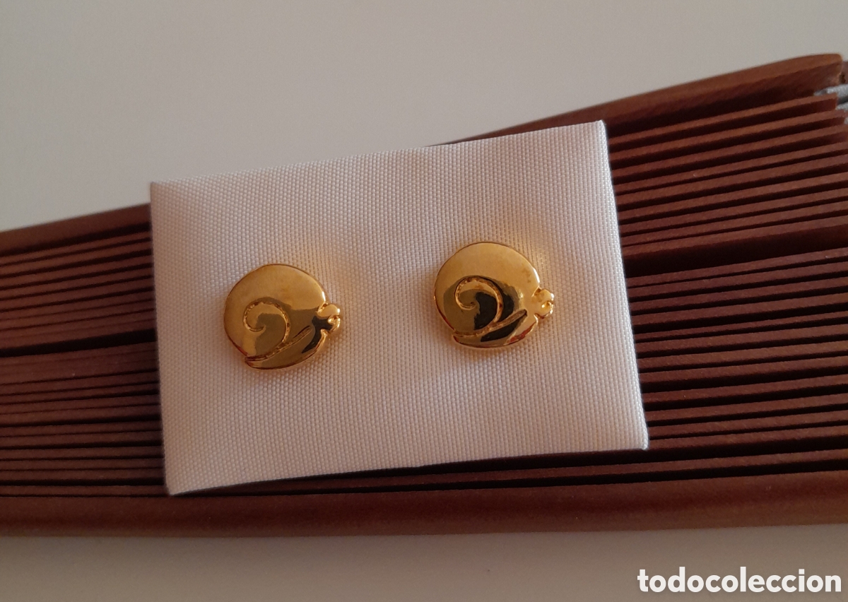 Joyeria: PENDIENTES DE CARACOLA. CHAPADO ORO - Foto 3