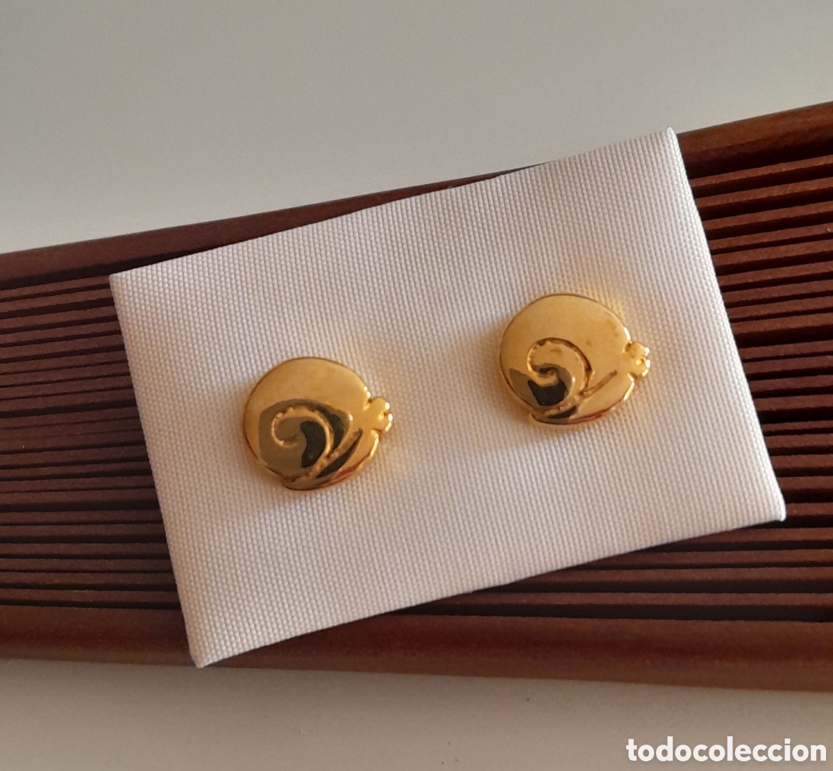 Joyeria: PENDIENTES DE CARACOLA. CHAPADO ORO - Foto 4