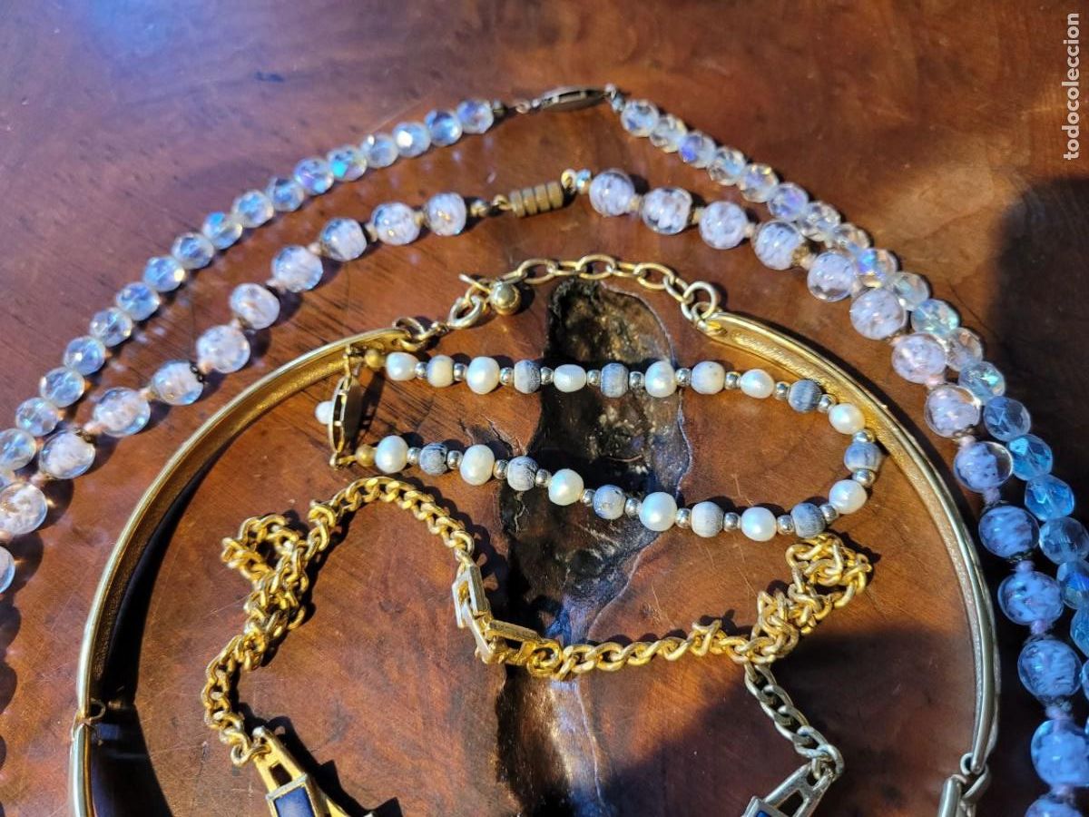 Joyeria: 4 COLLARES Y UNA PULSERA DE BISUTERIA - Foto 4