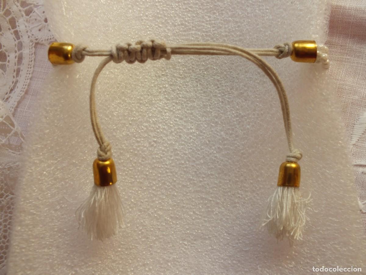 Joyeria: PULSERA CON CUENTAS DE NACAR Y CORDON AJUSTABLE - Foto 3