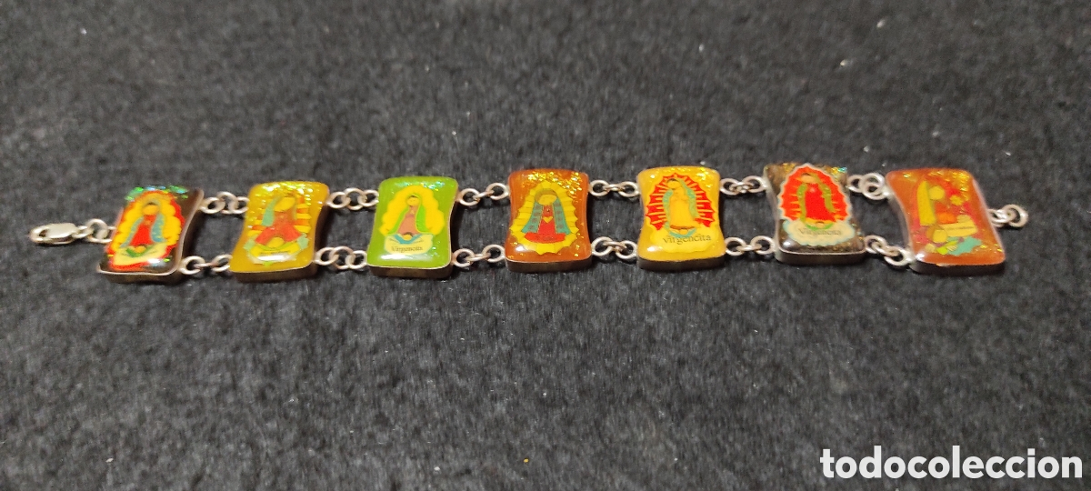 Joyeria: Pulsera 7 Virgencitas, cadena doble - Foto 2
