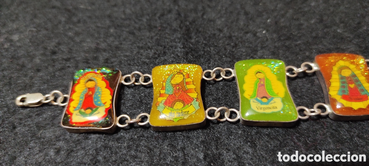 Joyeria: Pulsera 7 Virgencitas, cadena doble - Foto 3