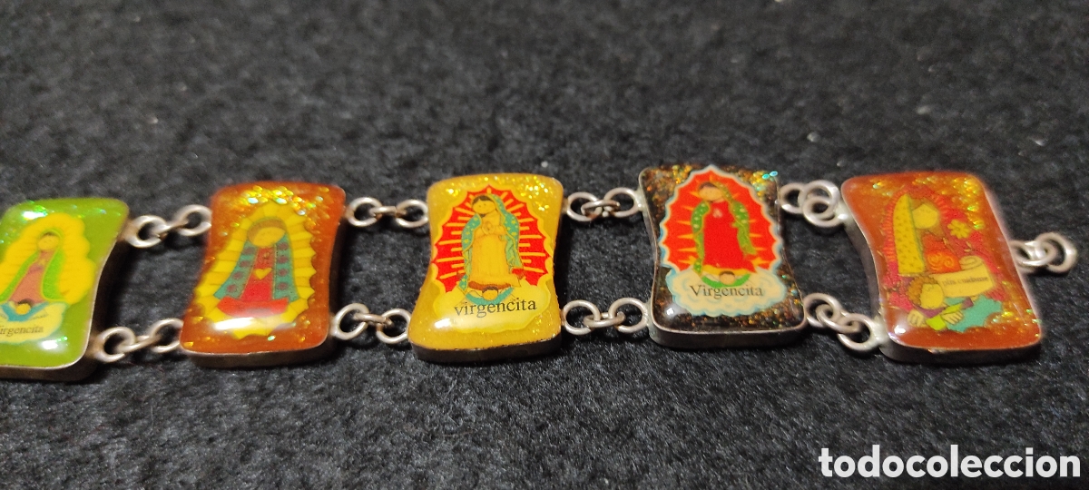 Joyeria: Pulsera 7 Virgencitas, cadena doble - Foto 4