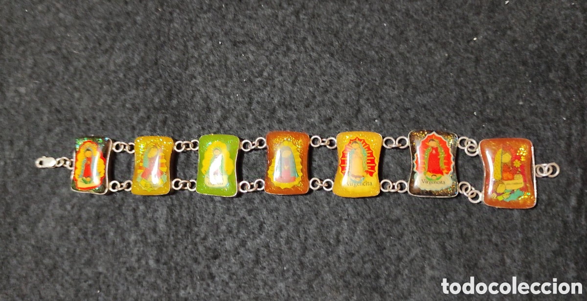 Joyeria: Pulsera 7 Virgencitas, cadena doble - Foto 1