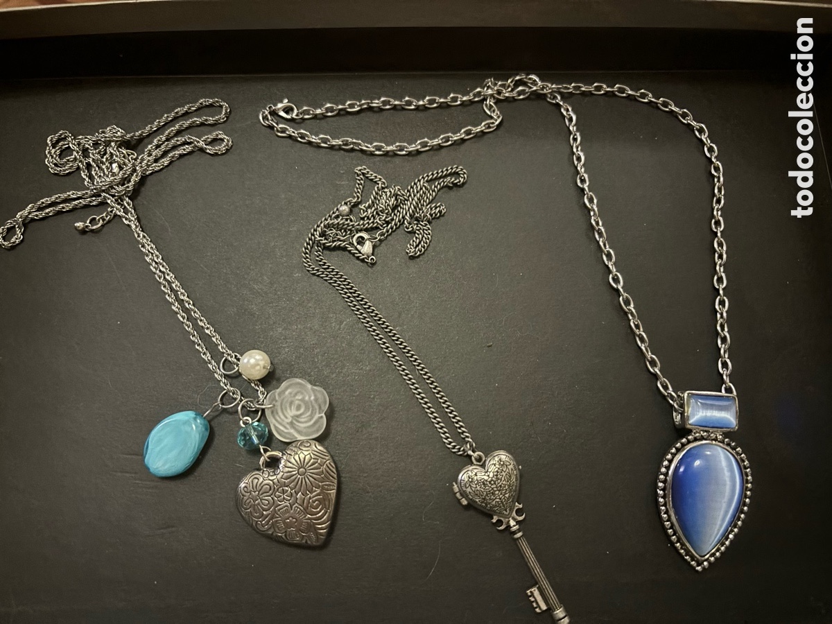 Joyeria: Lote de 3 colgante con cadena - Foto 1