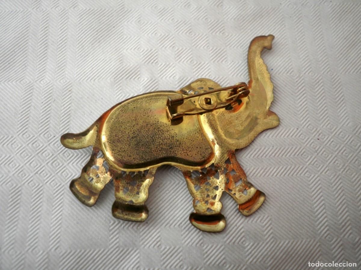 Joyeria: Broche vintage de elefante - Foto 2