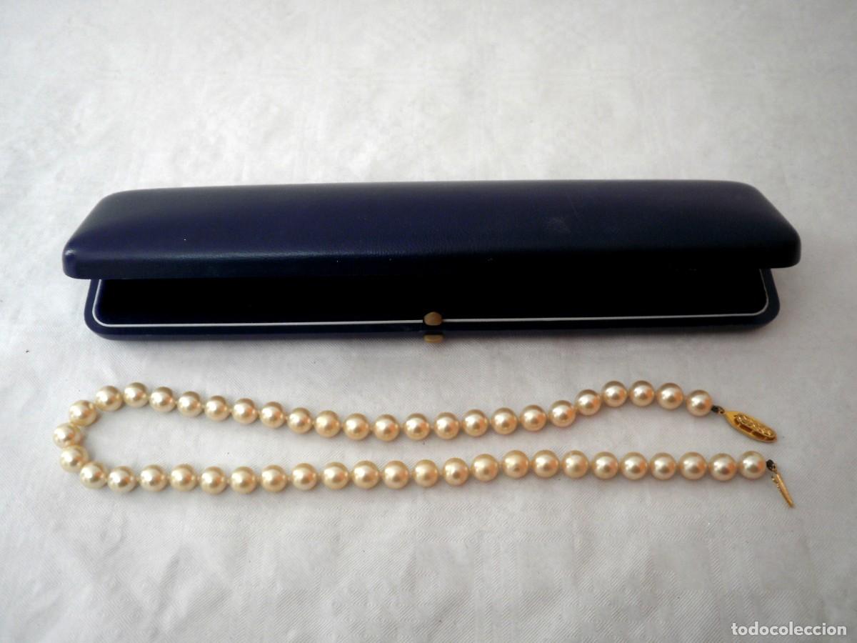 Joyeria: Collar de perlas sint&eacute;ticas color champ&aacute;n - Foto 1