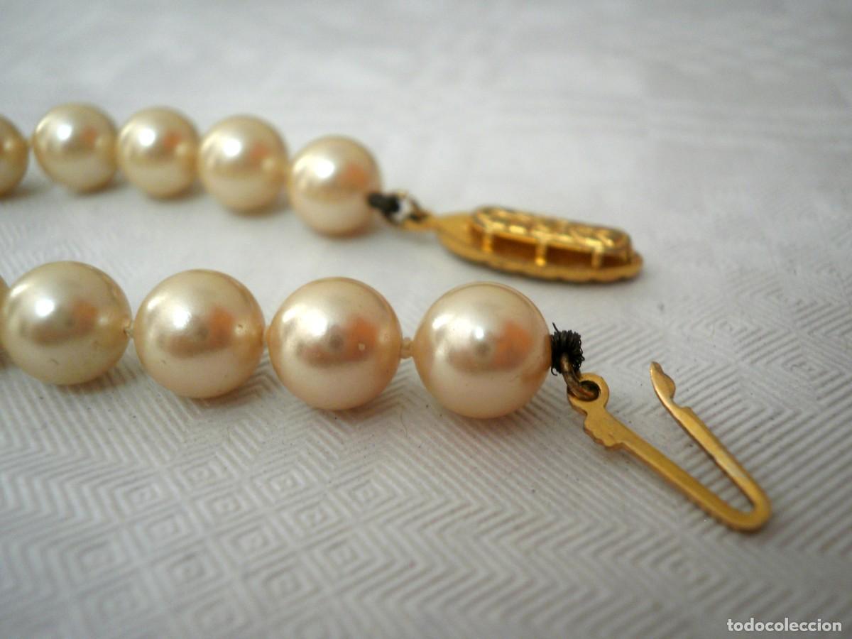 Joyeria: Collar de perlas sint&eacute;ticas color champ&aacute;n - Foto 2