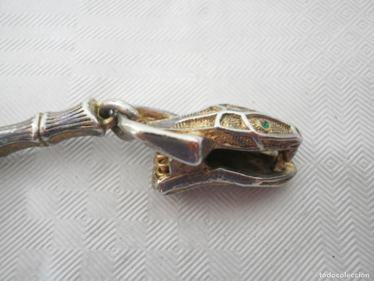 Joyeria: Broche vintage con dos cabezas de serpiente - Foto 2