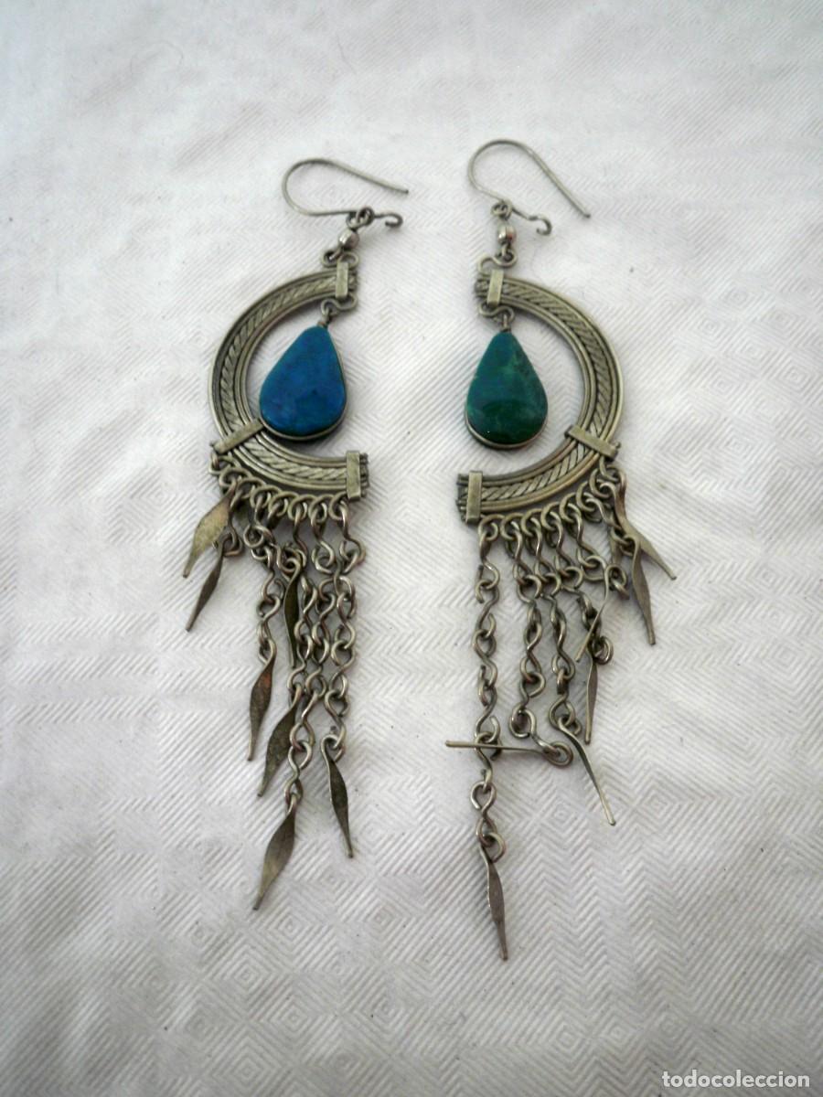 Joyeria: Pendientes boho con cuentas color azul - Foto 1