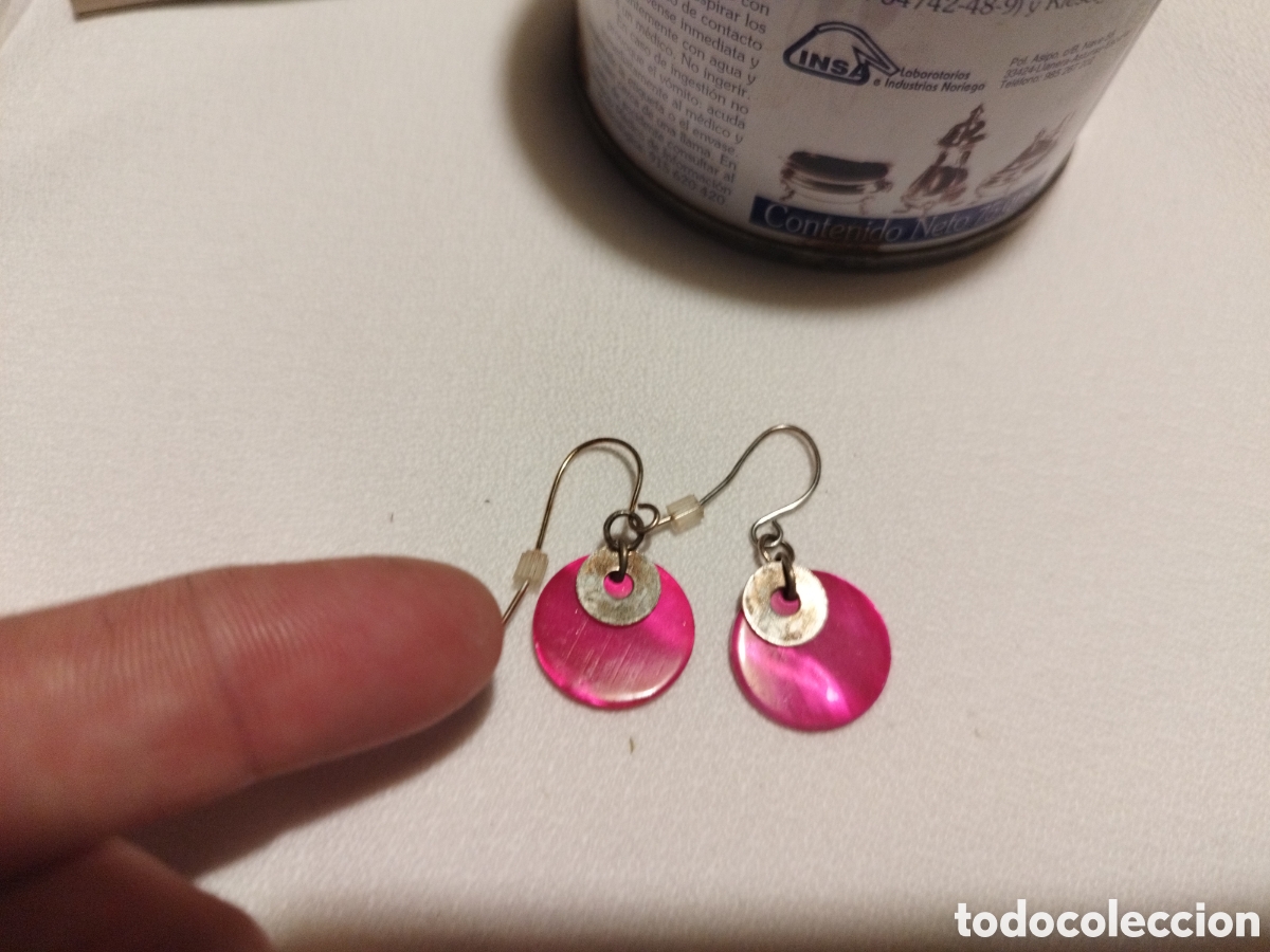 Joyeria: Pendientes vintage rosa - Foto 1