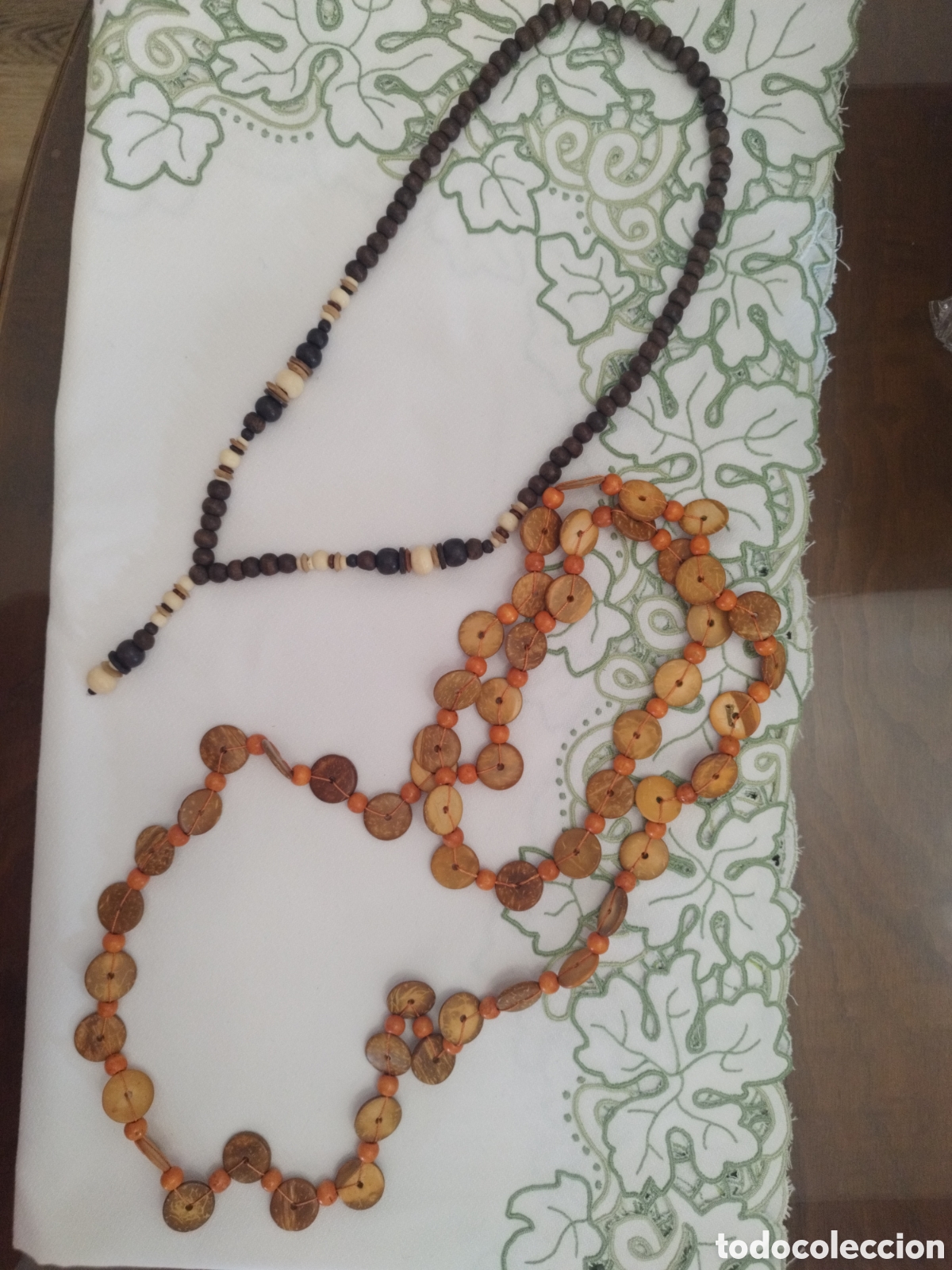 Joyeria: Collar cuentas madera vintage - Foto 1