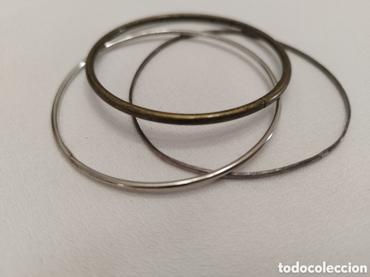 Joyeria: Lote 3 pulseras esclavas metal - Foto 1