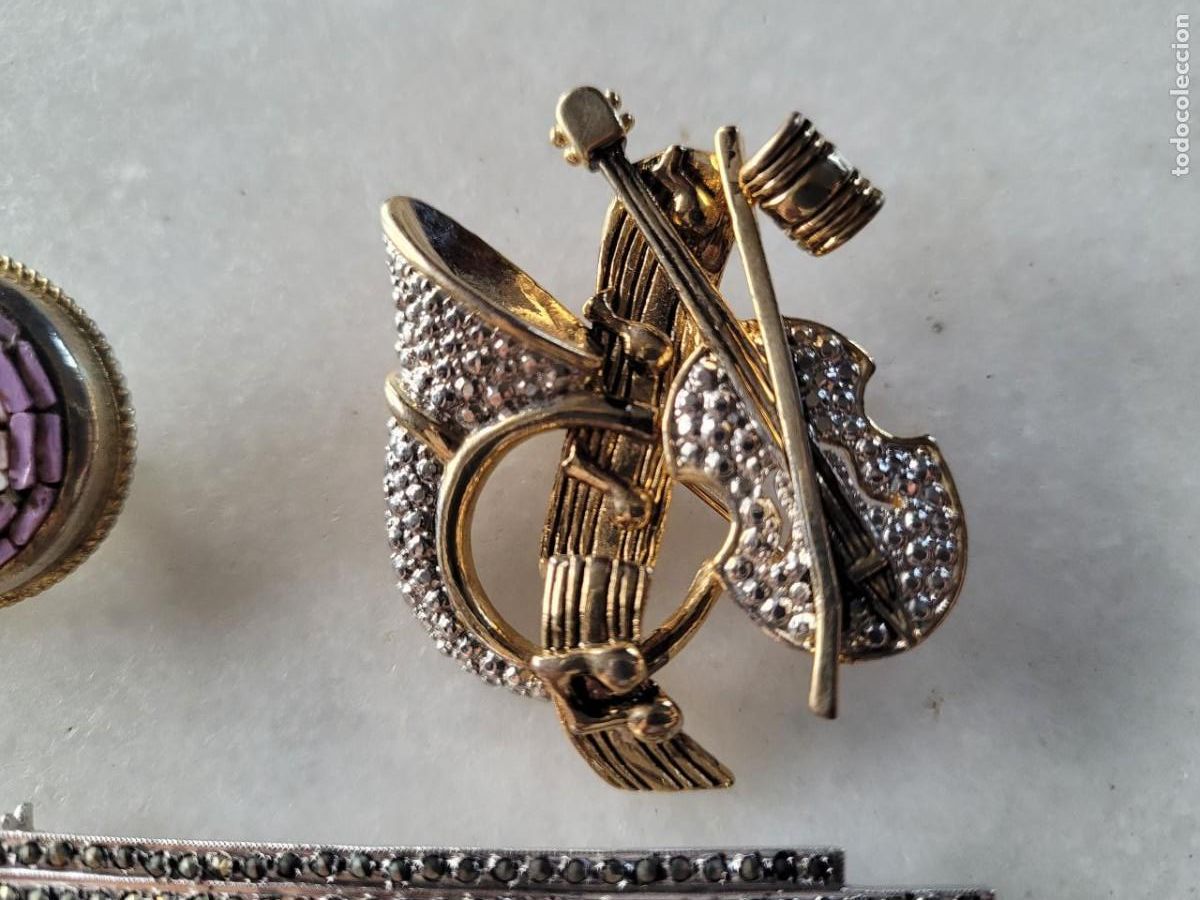 Joyeria: 6 BROCHES DE BISUTERIA - Foto 3