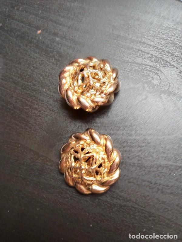 Joyeria: Pendientes dorados vintage 80s - Foto 3