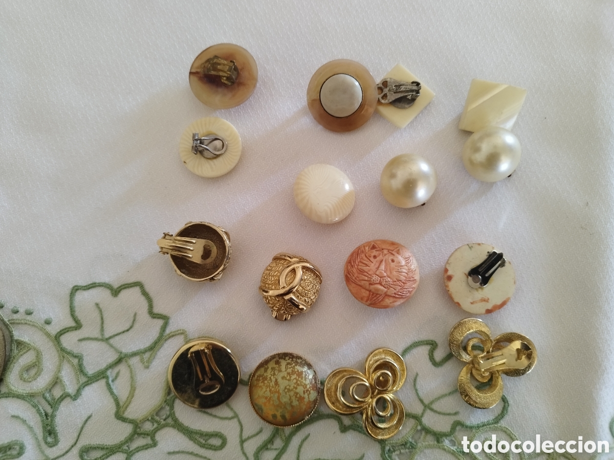Joyeria: Pendientes bot&oacute;n vintage. Modelo a elegir. - Foto 2