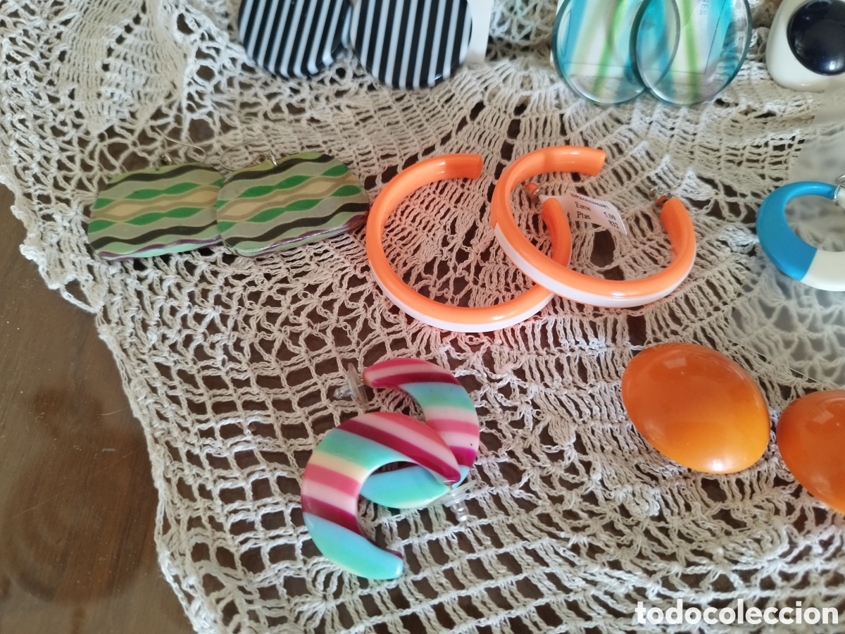 Joyeria: Pendientes vintage pl&aacute;stico a elegir - Foto 2