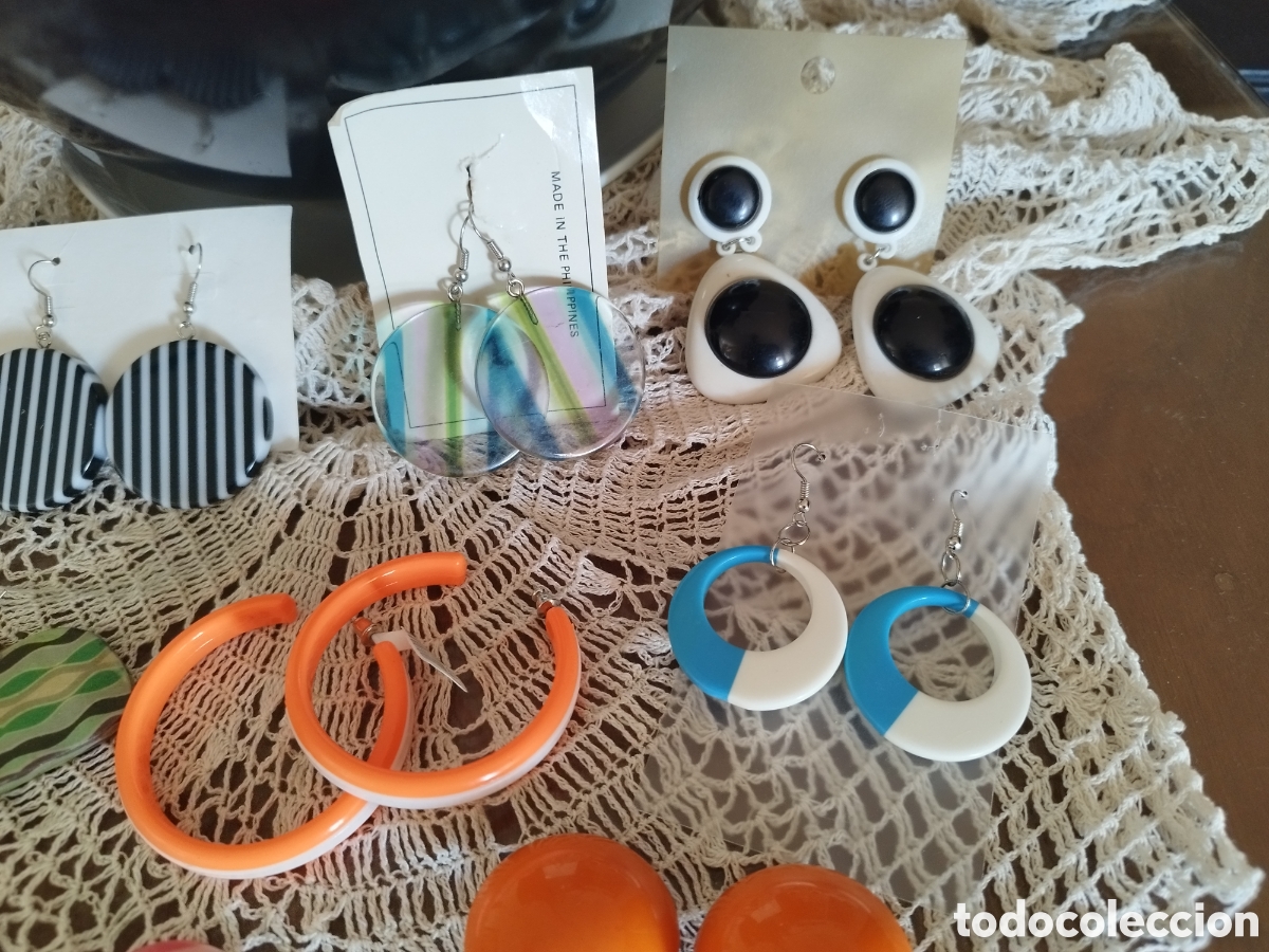 Joyeria: Pendientes vintage pl&aacute;stico a elegir - Foto 3
