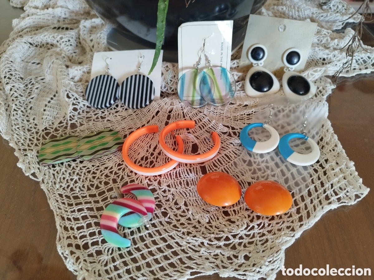 Joyeria: Pendientes vintage pl&aacute;stico a elegir - Foto 1